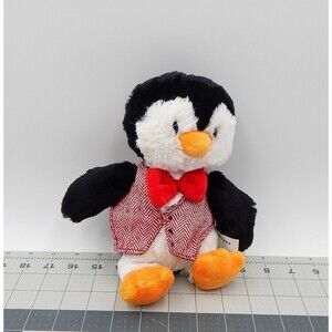 Aurora World Jasper the Penguin Plush Stuffed Animal Vest Bowtie 8 Inch